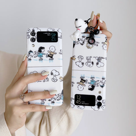Cute Anime Snoopy 3D Case For Samsung Galaxy Z flip