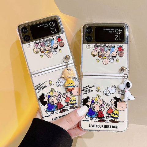 Cute Cartoon Phone Cover For Samsung Z Flip 3 5G