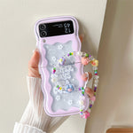 Flower Wavy Phone Case for Samsung Galaxy Z Flip 5 4 3