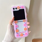 Flower Wavy Phone Case for Samsung Galaxy Z Flip 5 4 3