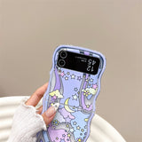 Korean Cute Korean  Smile & Star Phone Case For Samsung Galaxy Z