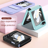 Leather  Folding Hinge Shockproof For Samsung Galaxy Z Flip 5