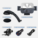 Fast Wireless Car Charger & Holder Mount Compatible With Galaxy Z Fold 4/3