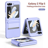 Leather  Folding Hinge Shockproof For Samsung Galaxy Z Flip 5