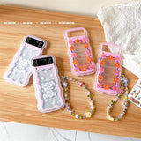 Flower Wavy Phone Case for Samsung Galaxy Z Flip 5 4 3