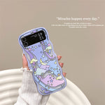 Korean Cute Korean  Smile & Star Phone Case For Samsung Galaxy Z