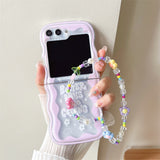 Flower Wavy Phone Case for Samsung Galaxy Z Flip 5 4 3