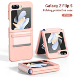 Leather  Folding Hinge Shockproof For Samsung Galaxy Z Flip 5