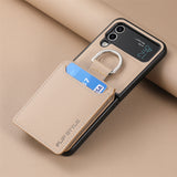 Luxury Leather Wallet Phone Case For Samsung Z Flip