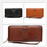 JEEP BULUO Famous Brand Long Wallet Men's Wallets Purse Large Capacity Handbags Clutch Bag For Man pu Leather Fashion JEEPA210