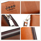 JEEP BULUO Famous Brand Long Wallet Men's Wallets Purse Large Capacity Handbags Clutch Bag For Man pu Leather Fashion JEEPA210