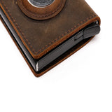 Genuine Leather Wallets For Apple Airtag Case Multi Card Holder Men Wallet Credit Card Holder Vintage Purses With Money Clips