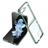 Electroplating Transparent Protective Phone Case For Samsung Galaxy Z Flip 5 Flip 4 Flip 3