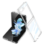 Electroplating Transparent Protective Phone Case For Samsung Galaxy Z Flip 5 Flip 4 Flip 3