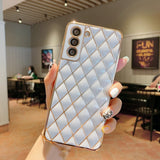 Luxury Gold Plating Geometric Phone Case For Samsung Galaxy Series