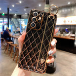 Luxury Gold Plating Wristband Holder Case For Samsung Galaxy