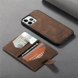 Magnetic Leather Wallet Flip Case for iPhone Mini