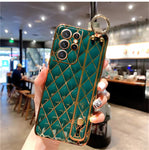 Luxury Gold Plating Wristband Holder Case For Samsung Galaxy