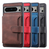 Shockproof Leather Wallet Case For Google Pixel 8 Series