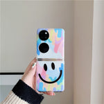 Cute Watercolor Smile Pendant Phone Case For Huawei P50 Pocket