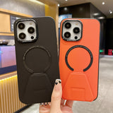Kickstand Leather Case For iPhone