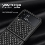 Premium Leather Case For Samsung Galaxy Z Flip 4