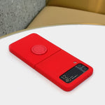 Magnetic Ring Holder Silicon Case for Samsung Galaxy Z Flip 3 5G