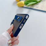 Wrist Strap Stand Clear Matte Case For Samsung S22 Series