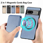 2 in 1 Leather Magnetic Case for Google Pixel Series