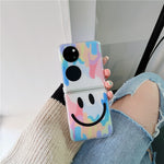 Cute Watercolor Smile Pendant Phone Case For Huawei P50 Pocket