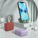 2 IN1 Mini Power Bank Case Holder For iPhone  & Samsung