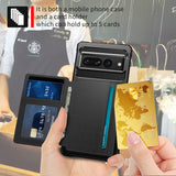 PU Leather Flip Wallet Cover with Photo Holder and Hard Back Cover for Google 7