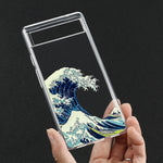 Fashion Great Blue Wave Clear Phone Case for Google Pixel 7 Pro