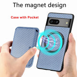 2 in 1 Leather Magnetic Case for Google Pixel Series