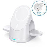 3 in 1 Wireless Chargers Stand For iPhone & Magnetic Charging Dock Station For Airpods Pro/Apple watch Charger