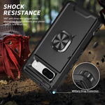 Armor Shockproof Case with Magnetic Ring Holder For Google Pixel 8 Series