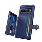 PU Leather Flip Wallet Cover with Photo Holder and Hard Back Cover for Google 7