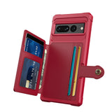 PU Leather Flip Wallet Cover with Photo Holder and Hard Back Cover for Google 7