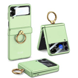 Armor Case with Ring Bracket Stand for Samsung Galaxy Z Flip 4 
(Magnetic Hinge Cover)