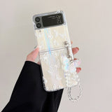 3D Crystal Butterfly Bracelet Phone Case For Samsung Galaxy Z Flip