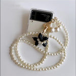 Pearl Dog Bracelet Phone case For Samsung Galaxy Z Flip 3