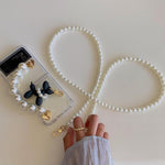 Pearl Dog Bracelet Phone case For Samsung Galaxy Z Flip 3