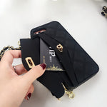 Luxury Phone Case Soft Bag Card Bag Wallet Handbag For iPhone