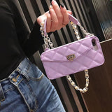 Luxury Phone Case Soft Bag Card Bag Wallet Handbag For iPhone