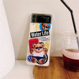 Korea Cute Cartoon Phone Cases For Samsung Galaxy Z Flip 3