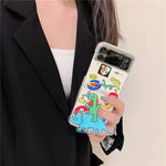 Korea Cute Cartoon Phone Cases For Samsung Galaxy Z Flip 3